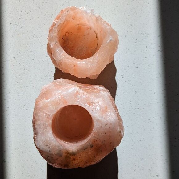 Salt Crystal Candle Tea Light Holder - Picture 3 of 3